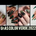 Las mejores opciones de uñas para vestido verde